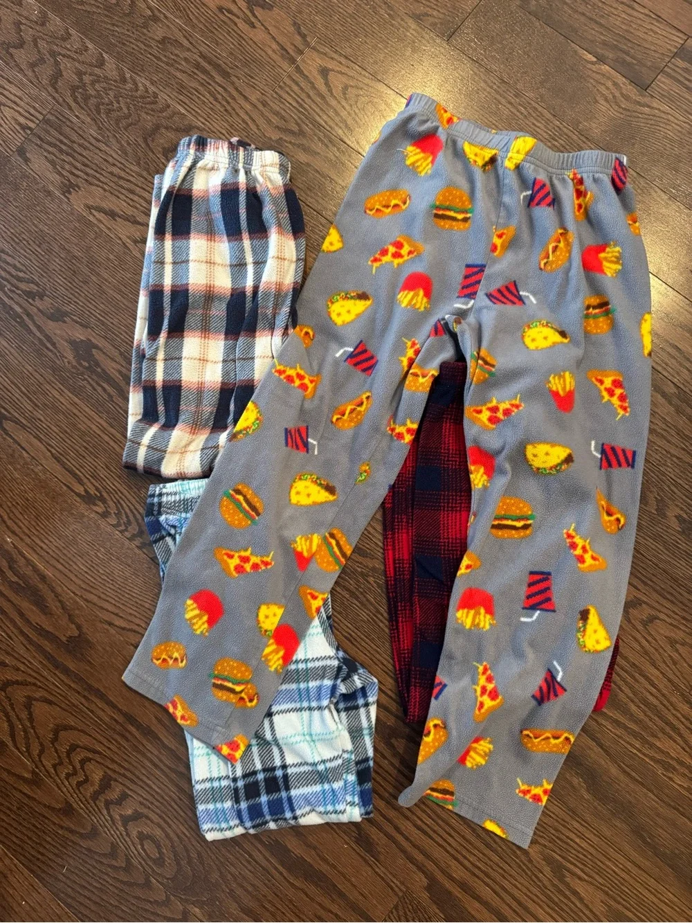 PJ Place Kids Gray Fast Food Fleece Pajama Pants | Size M (7/8)